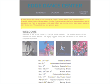 Tablet Screenshot of edgedancecenter.com